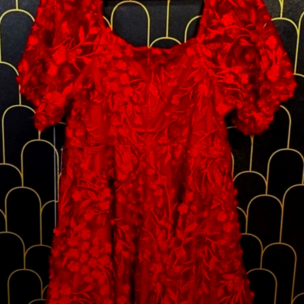Torrid Red Puff Sleeve Mini Sundress